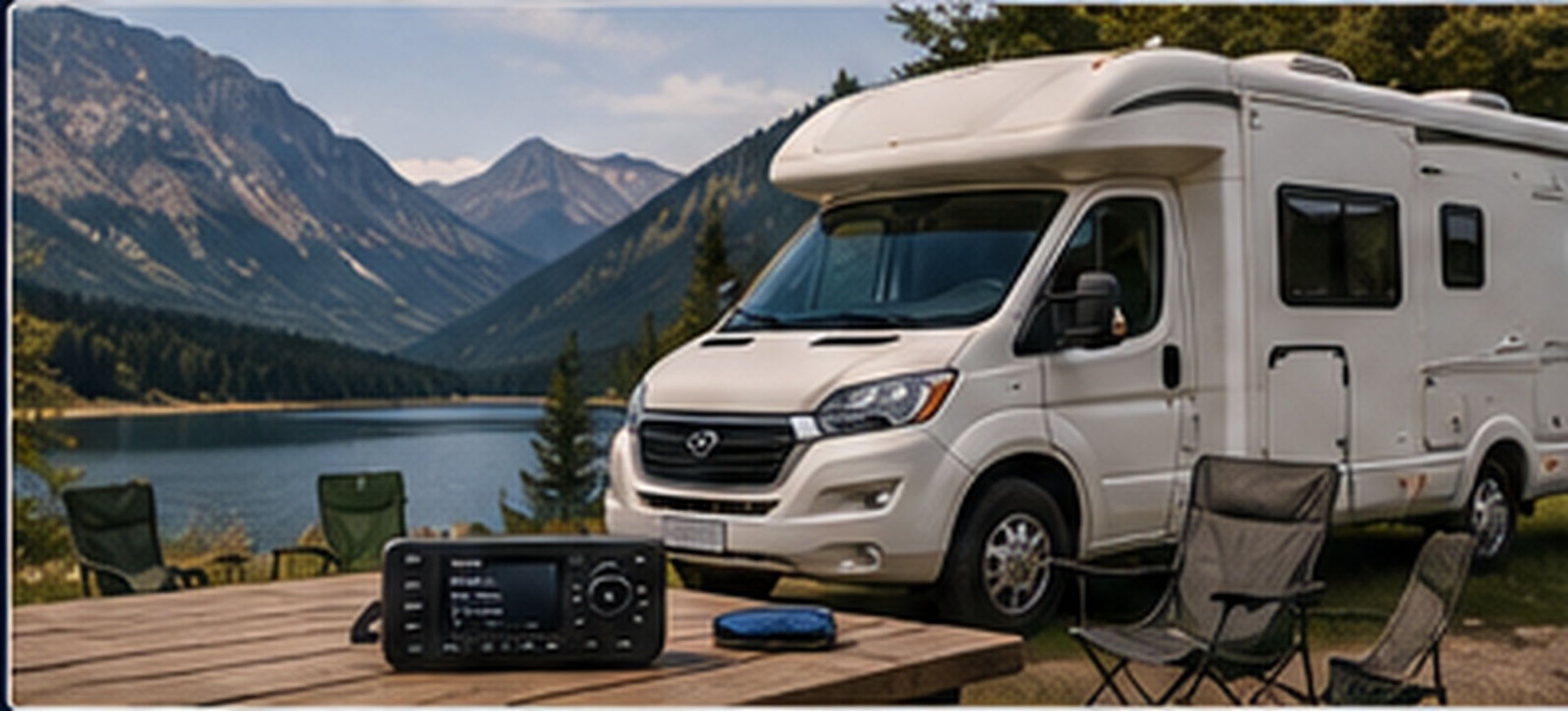 Portable satellite radio setup for RV and travel